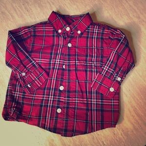 Gymboree Plaid Long Sleeve Button down